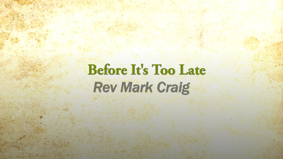 Highland Park United Methodist Church Before It�s Too Late